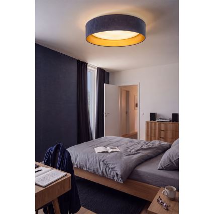Brilagi - LED Stropní svítidlo VELVET SIMPLE LED/36W/230V 3000K pr. 55 cm modrá
