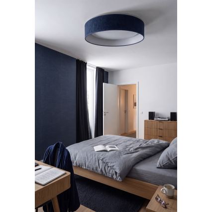 Brilagi - LED Stropní svítidlo VELVET SIMPLE LED/36W/230V 3000K pr. 55 cm modrá