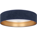 Brilagi - LED Stropní svítidlo VELVET SIMPLE LED/36W/230V 3000K pr. 55 cm modrá/zlatá