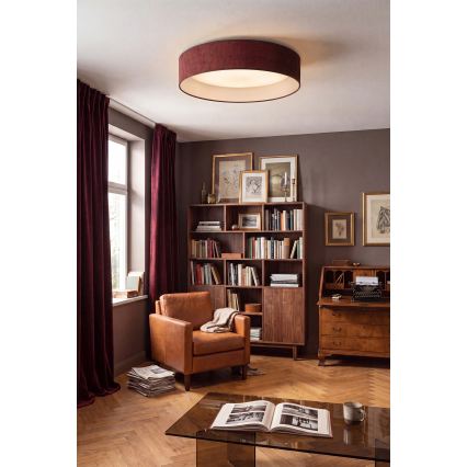 Brilagi - LED Stropní svítidlo VELVET SIMPLE LED/36W/230V 3000K pr. 55 cm vínová