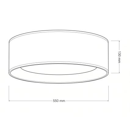 Brilagi - LED Stropní svítidlo VELVET SIMPLE LED/36W/230V 3000K pr. 55 cm vínová