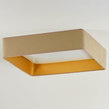 Brilagi - LED Stropní svítidlo VELVET SQUARE LED/24W/230V 43x43 cm béžová