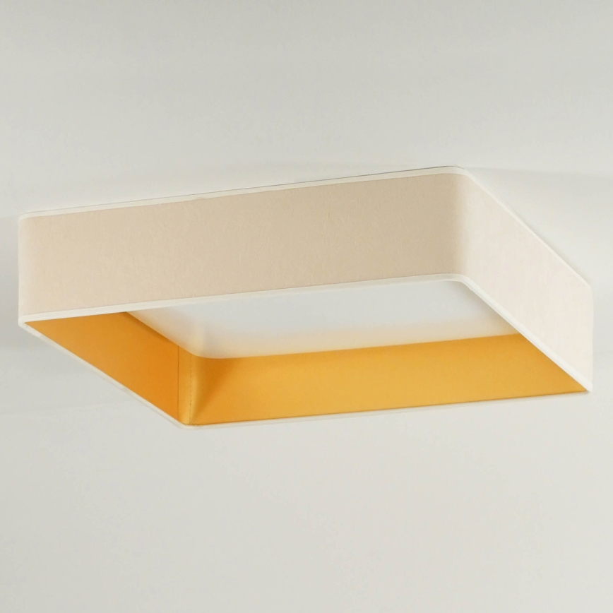 Brilagi - LED Stropní svítidlo VELVET SQUARE LED/24W/230V 43x43 cm krémová