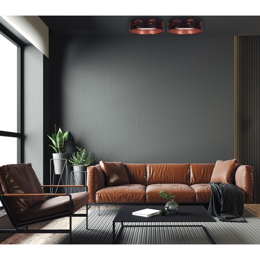 Brilagi - LED Stropní svítidlo VELVET STAR LED/24W/230V pr. 40 cm 3000K/4000K/6400K černá/měděná