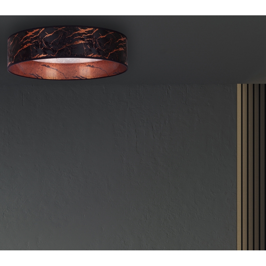 Brilagi - LED Stropní svítidlo VELVET STAR LED/24W/230V pr. 40 cm 3000K/4000K/6400K černá/měděná