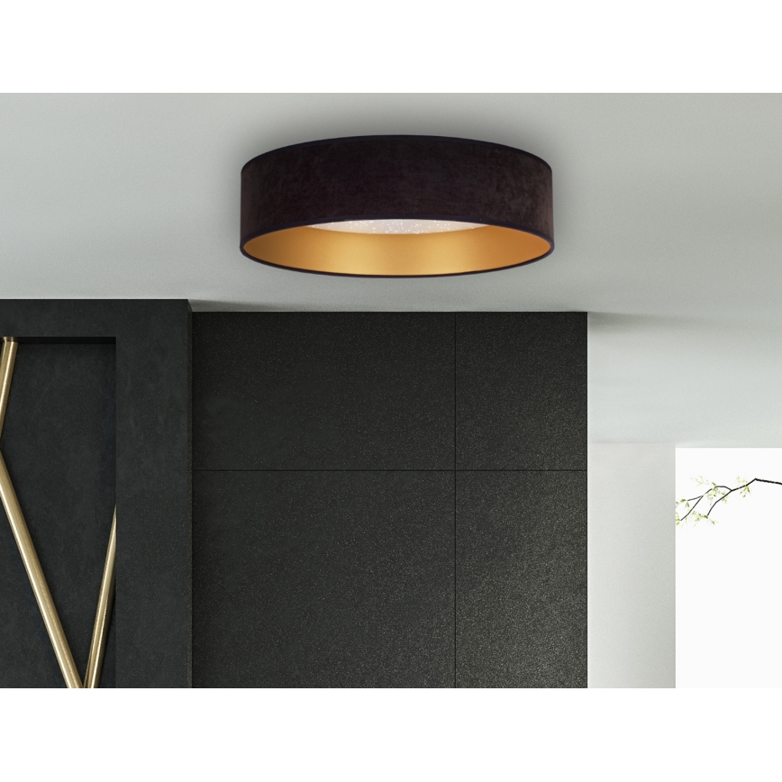 Brilagi - LED Stropní svítidlo VELVET STAR LED/24W/230V pr. 40 cm 3000K/4000K/6400K černá/zlatá