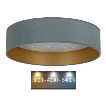 Brilagi - LED Stropní svítidlo VELVET STAR LED/36W/230V pr. 55 cm 3000K/4000K/6400K mintová/zlatá