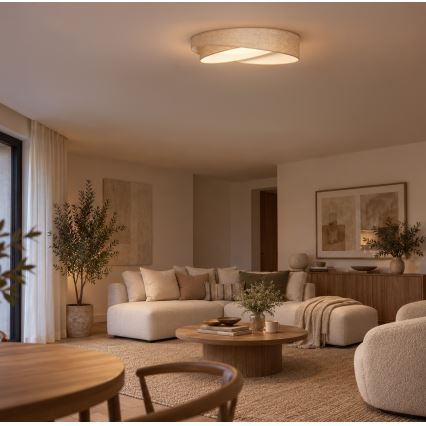 BRILAGI - LED Stropní svítidlo VELVET TWIST LED/24W/230V 4000K pr. 55 cm béžová