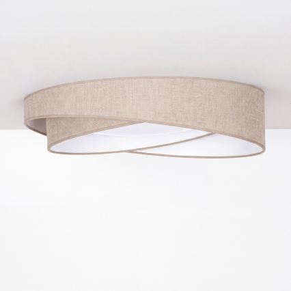 BRILAGI - LED Stropní svítidlo VELVET TWIST LED/24W/230V 4000K pr. 55 cm béžová