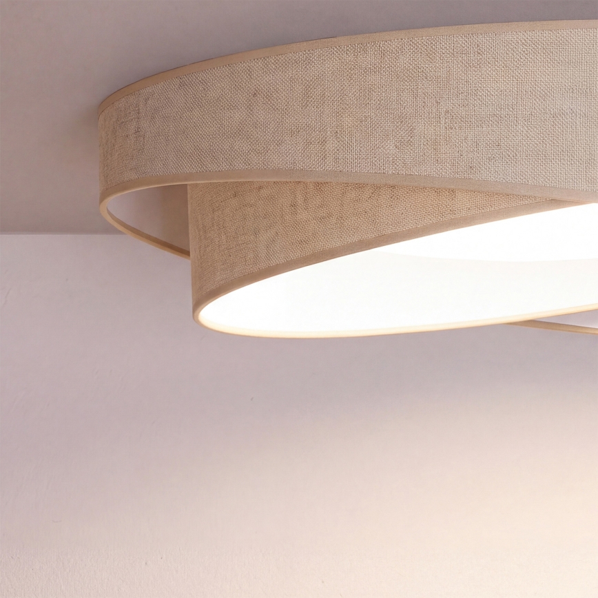 BRILAGI - LED Stropní svítidlo VELVET TWIST LED/24W/230V 4000K pr. 55 cm béžová