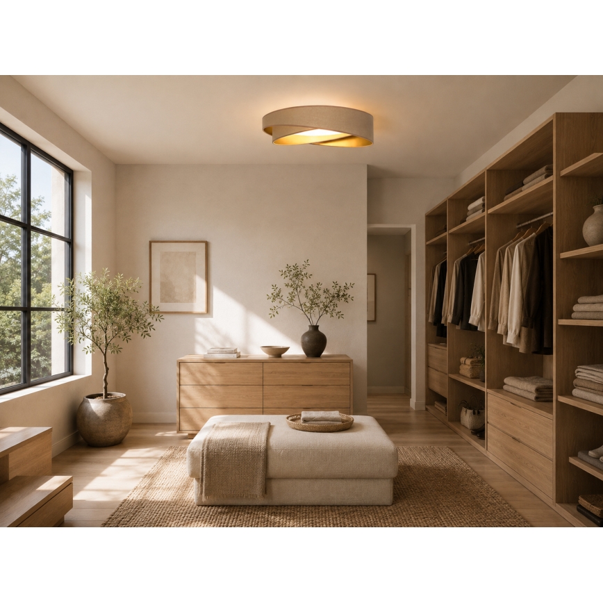 BRILAGI - LED Stropní svítidlo VELVET TWIST LED/24W/230V 4000K pr. 55 cm bílá/zlatá