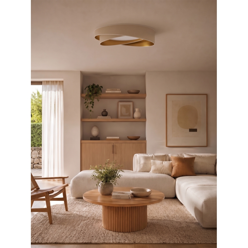 BRILAGI - LED Stropní svítidlo VELVET TWIST LED/24W/230V 4000K pr. 55 cm bílá/zlatá