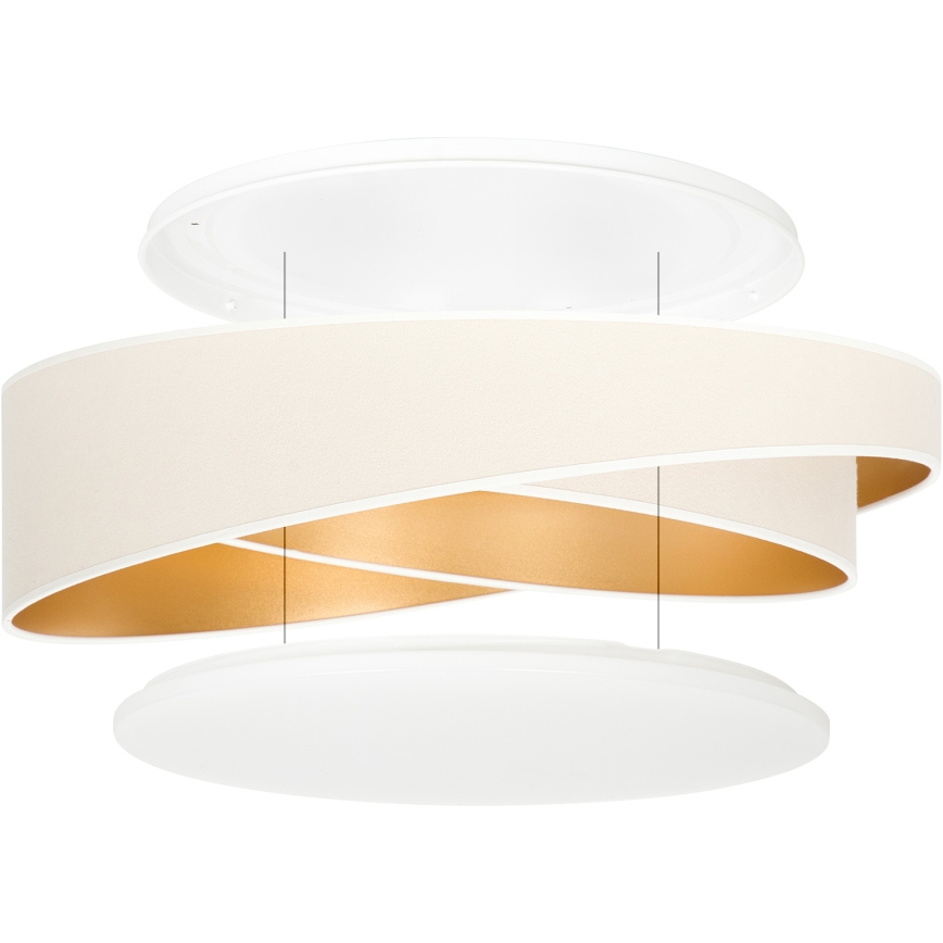 BRILAGI - LED Stropní svítidlo VELVET TWIST LED/24W/230V 4000K pr. 55 cm bílá/zlatá