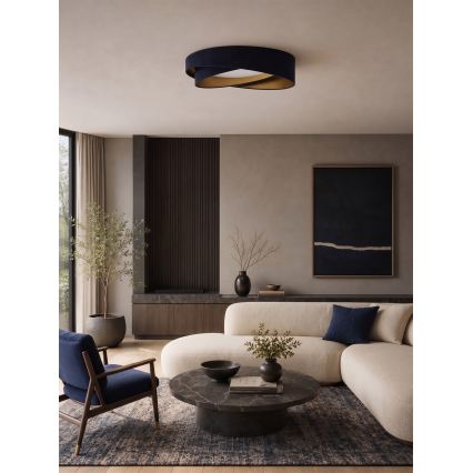 BRILAGI - LED Stropní svítidlo VELVET TWIST LED/24W/230V 4000K pr. 55 cm modrá/zlatá