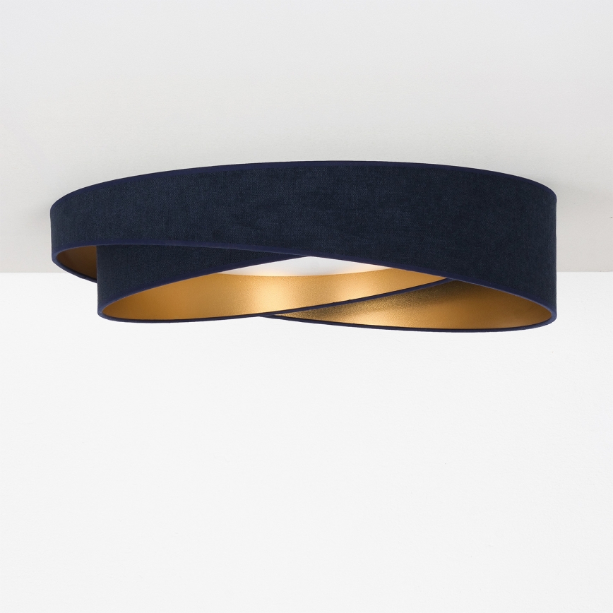 BRILAGI - LED Stropní svítidlo VELVET TWIST LED/24W/230V 4000K pr. 55 cm modrá/zlatá