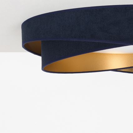 BRILAGI - LED Stropní svítidlo VELVET TWIST LED/24W/230V 4000K pr. 55 cm modrá/zlatá