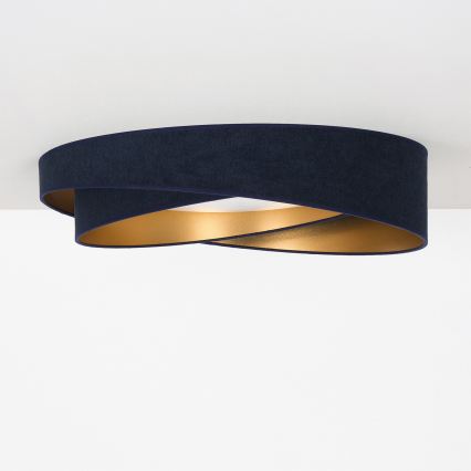 BRILAGI - LED Stropní svítidlo VELVET TWIST LED/24W/230V 4000K pr. 55 cm modrá/zlatá
