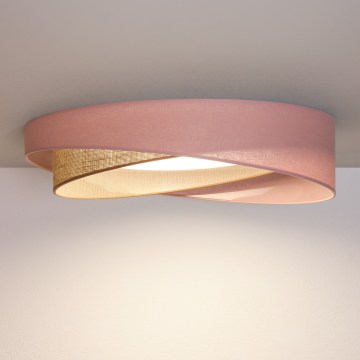 BRILAGI - LED Stropní svítidlo VELVET TWIST LED/24W/230V 4000K pr. 55 cm růžová/béžová