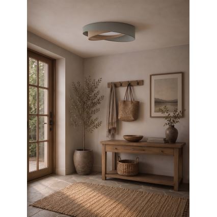BRILAGI - LED Stropní svítidlo VELVET TWIST LED/24W/230V 4000K pr. 55 cm zelená/béžová