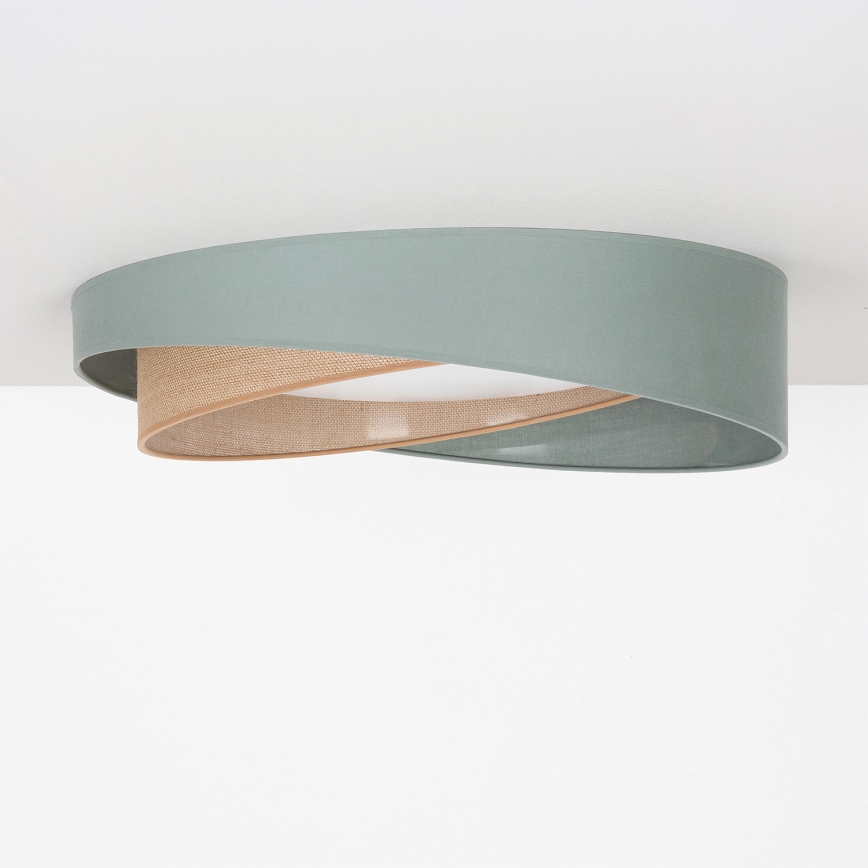 BRILAGI - LED Stropní svítidlo VELVET TWIST LED/24W/230V 4000K pr. 55 cm zelená/béžová
