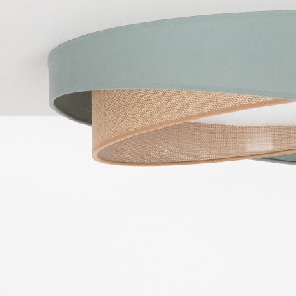 BRILAGI - LED Stropní svítidlo VELVET TWIST LED/24W/230V 4000K pr. 55 cm zelená/béžová