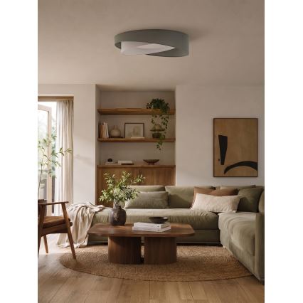 BRILAGI - LED Stropní svítidlo VELVET TWIST LED/24W/230V 4000K pr. 55 cm zelená/bílá