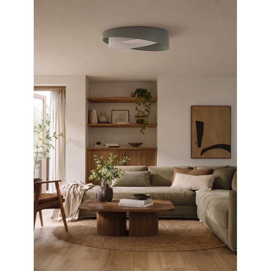 BRILAGI - LED Stropní svítidlo VELVET TWIST LED/24W/230V 4000K pr. 55 cm zelená/bílá