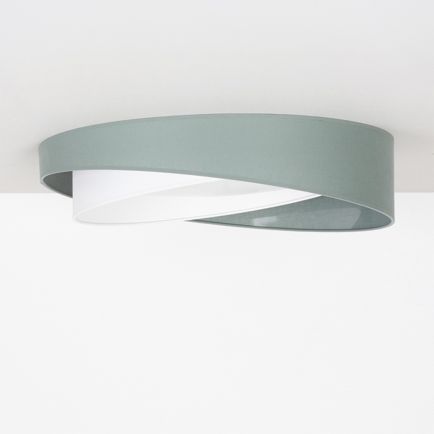 BRILAGI - LED Stropní svítidlo VELVET TWIST LED/24W/230V 4000K pr. 55 cm zelená/bílá