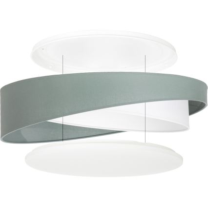 BRILAGI - LED Stropní svítidlo VELVET TWIST LED/24W/230V 4000K pr. 55 cm zelená/bílá