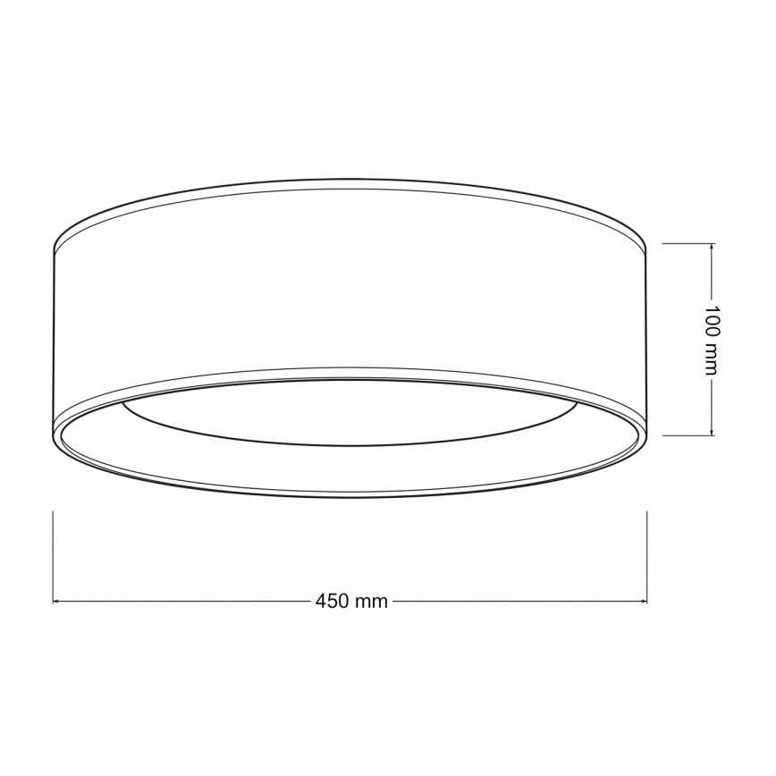 Brilagi - LED Stropní svítidlo VELVET VARI LED/24W/230V 3000/4000/6500K pr. 45 cm béžová