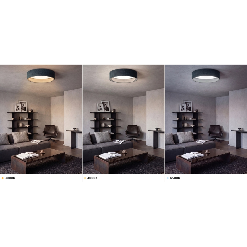 Brilagi - LED Stropní svítidlo VELVET VARI LED/24W/230V 3000/4000/6500K pr. 45 cm zelená