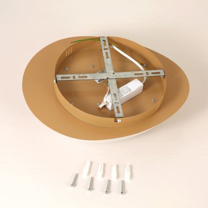 Brilagi - LED Stropní svítidlo VISBY WOOD LED/18W/230V pr. 38 cm hnědá