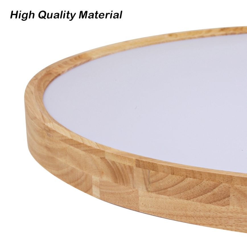 Brilagi - LED Stropní svítidlo WOODROUND LED/30W/230V 3000/4000/6000K pr. 40 cm dřevo CRI 90