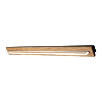 Brilagi - LED Stropní svítidlo WOODY FLAT LED/25W/230V dub/černá