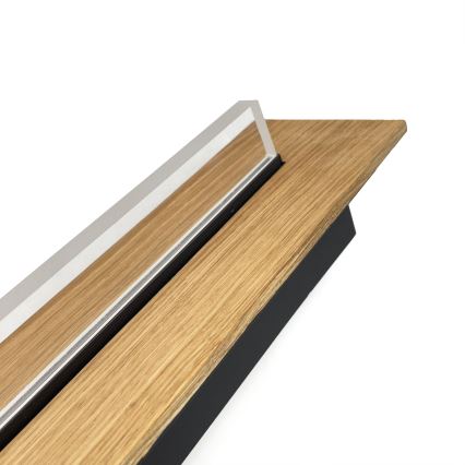 Brilagi - LED Stropní svítidlo WOODY FLAT LED/25W/230V dub/černá