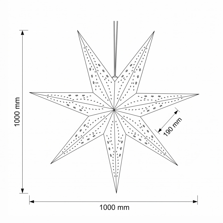 BRILAGI - LED Vánoční dekorace LED/2xAA 100 cm hvězda