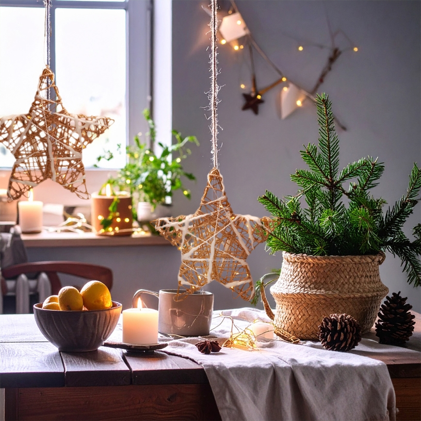 Brilagi - LED Vánoční dekorace LED/2xAA 30x28 cm hvězda