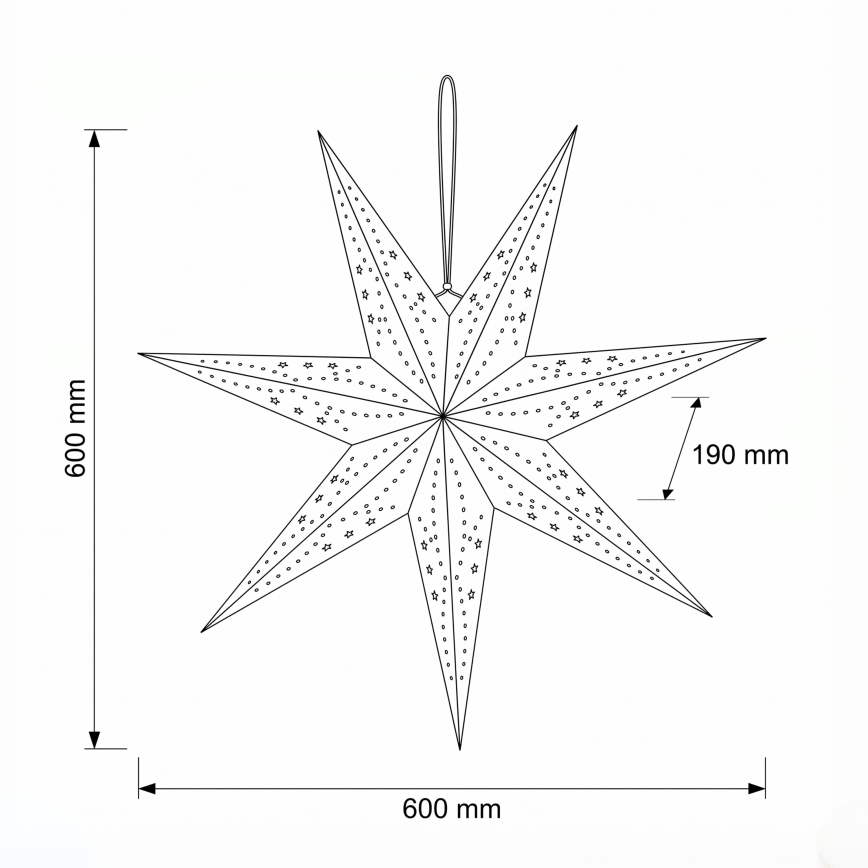 BRILAGI - LED Vánoční dekorace LED/2xAA 60 cm hvězda