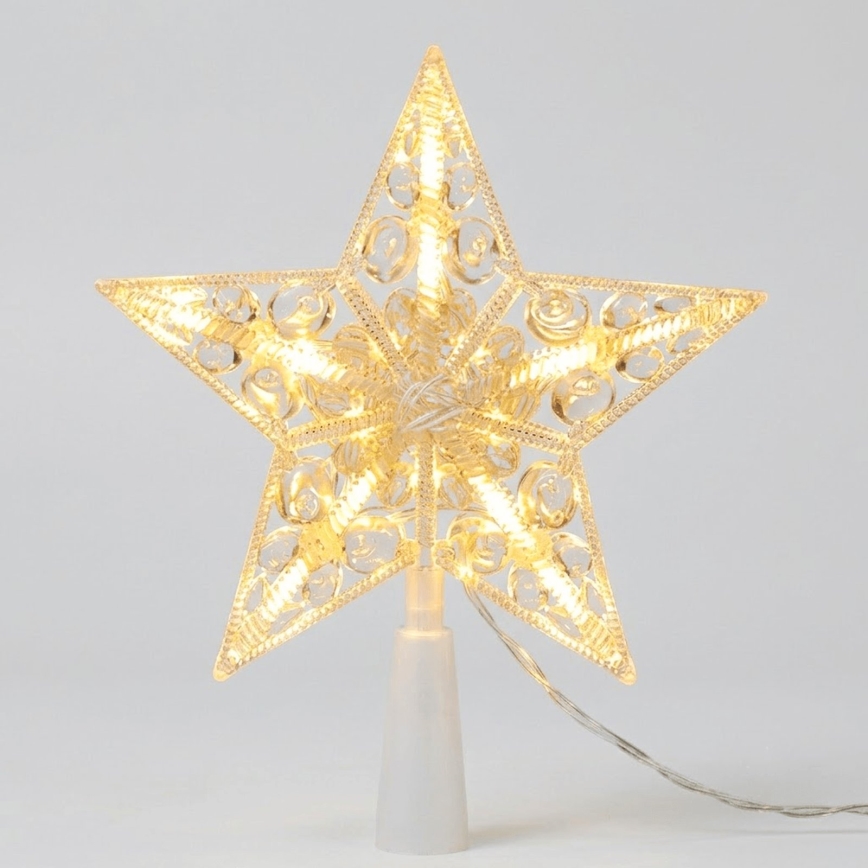 BRILAGI - LED Vánoční dekorace LED/3xAA 21 cm hvězda teplá bílá