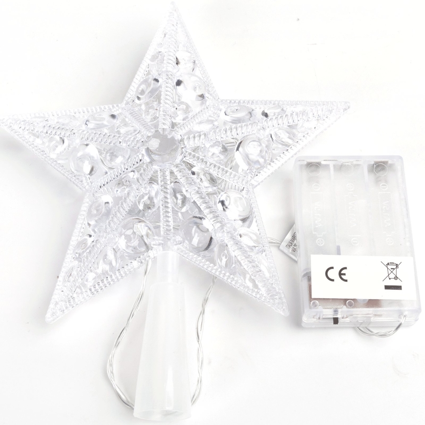 BRILAGI - LED Vánoční dekorace LED/3xAA 21 cm hvězda teplá bílá