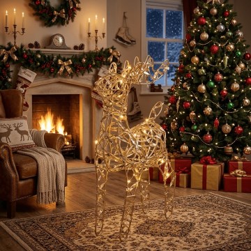 BRILAGI - LED Vánoční dekorace LED/3xAA 32 cm sob teplá bílá/zlatá