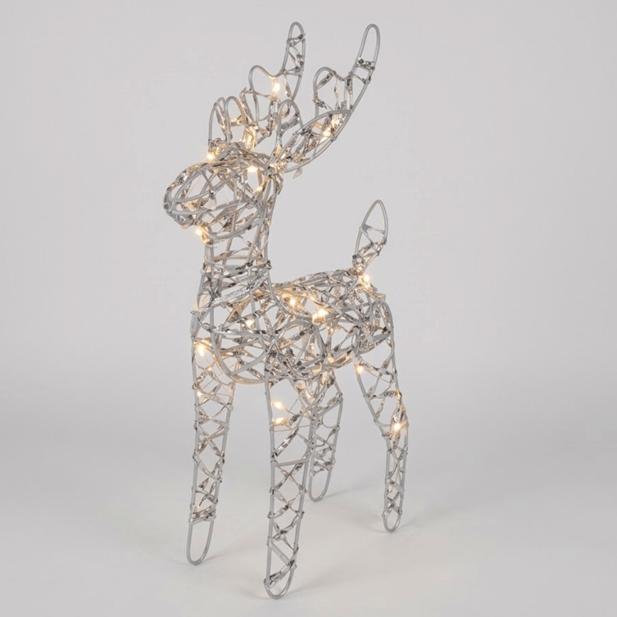 BRILAGI - LED Vánoční dekorace LED/3xAA 32 cm sob teplá bílá/stříbrná