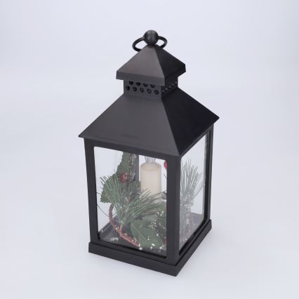 BRILAGI - LED Vánoční dekorace LED/3xAAA lucerna černá