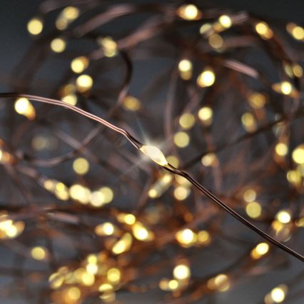 Brilagi - LED Vánoční řetěz 100xLED/3xAA 10m teplá bílá