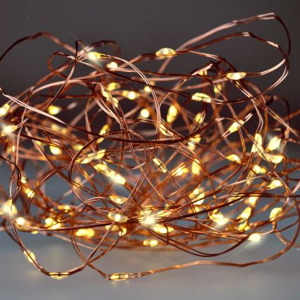 Brilagi - LED Vánoční řetěz 100xLED/3xAA 10m teplá bílá
