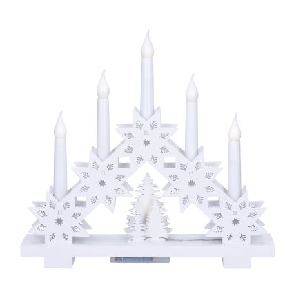 Brilagi - LED Vánoční svícen 5xLED/2xAA