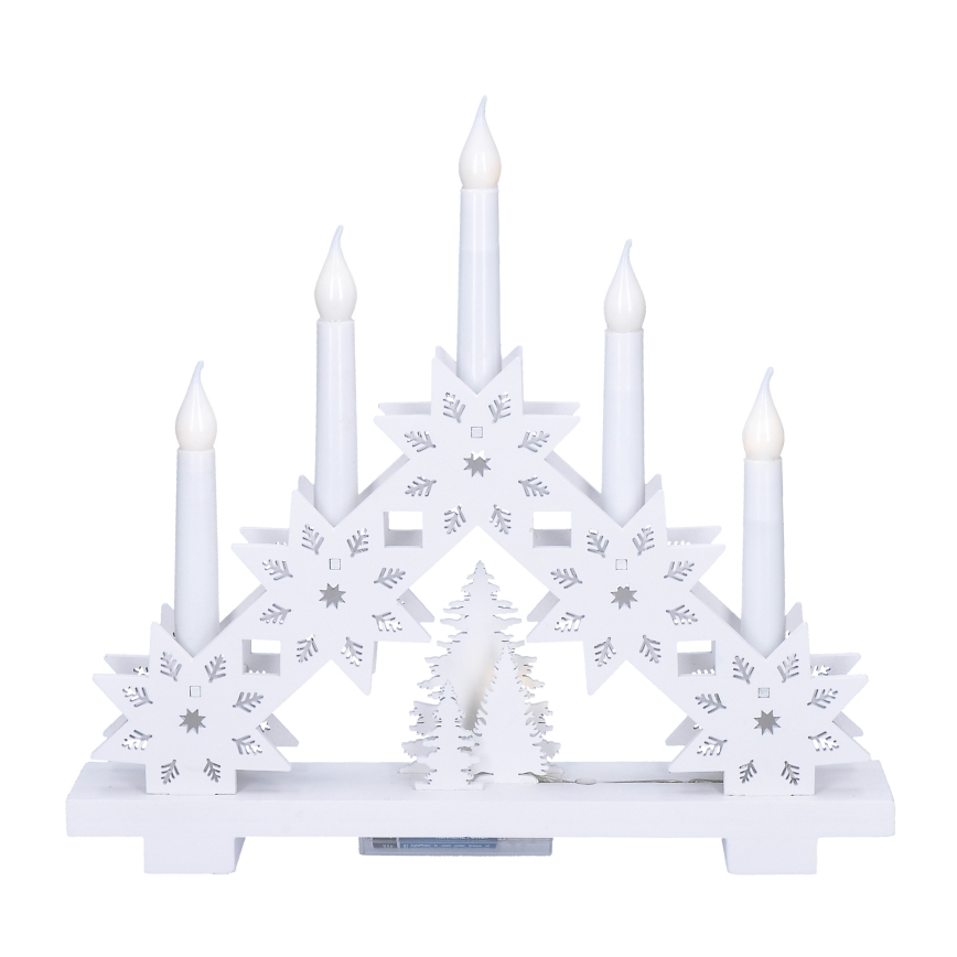 Brilagi - LED Vánoční svícen 5xLED/2xAA