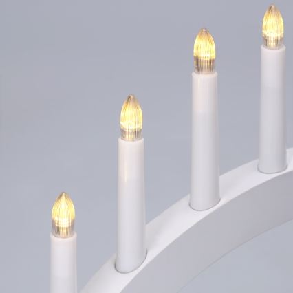 BRILAGI - LED Vánoční svícen 7xLED/2xAA bílá