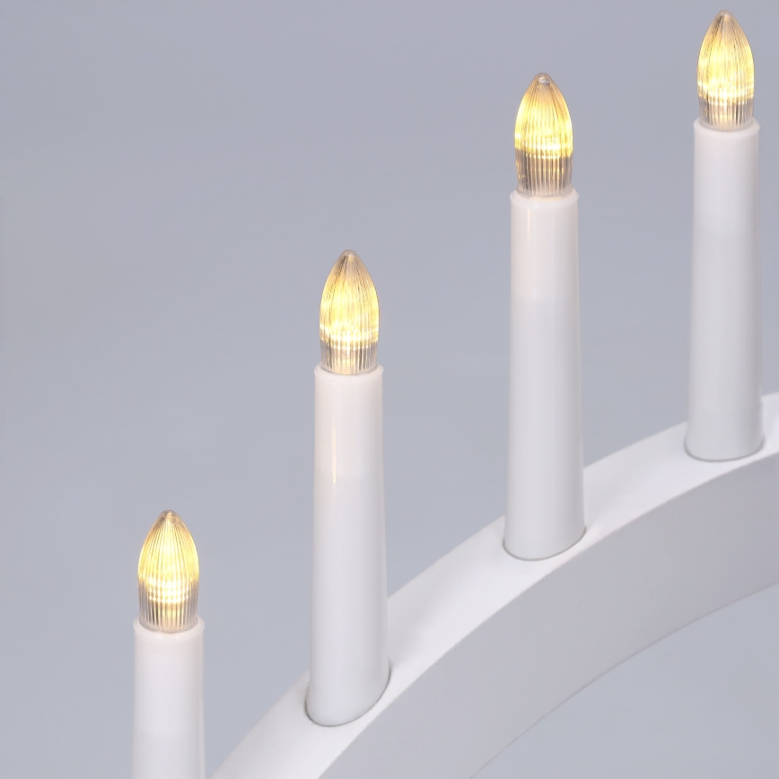 BRILAGI - LED Vánoční svícen 7xLED/2xAA bílá