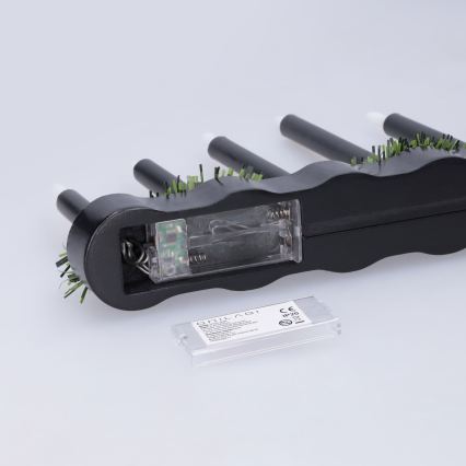 BRILAGI - LED Vánoční svícen 7xLED/2xAA černá